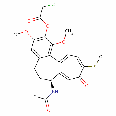 [(7S)-7-acetamido-1,3-dimethoxy-10-methylsulfanyl-9-oxo-6,7-dihydro-5h-benzo[d]heptalen-2-yl] 2-chloroacetate Structure,148731-67-3Structure