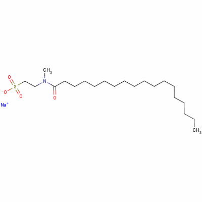 Sodium 2-[methyl(1-oxooctadecyl)amino]ethanesulphonate Structure,149-39-3Structure