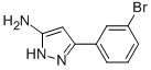 5-(3-Bromophenyl)-2h-pyrazol-3-ylamine Structure,149246-81-1Structure