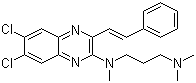 N-(6,7-dichloro-3-styryl-quinoalin-2-yl)-n,n,n-trimethyl-propane-1,3-diamine Structure,149366-39-2Structure