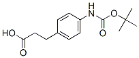 3-(4-Tert-butoxycarbonylamino-phenyl)-propionic acid Structure,149506-05-8Structure