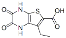 Thieno[2,3-b]pyrazine-6-carboxylic acid, 7-ethyl-1,2,3,4-tetrahydro-2,3-dioxo- Structure,149587-50-8Structure