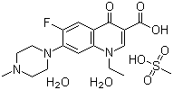 1-Ethyl-6-fluoro-7-(4-methylpiperazin-1-yl)-4-oxo-quinoline-3-carboxylic acid Structure,149676-40-4Structure