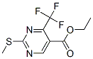 Ethyl 2-(methylthio)-4-(trifluoromethyl)pyrimidine-5-carboxylate Structure,149771-12-0Structure