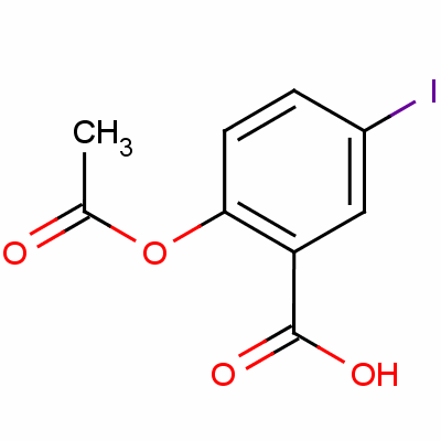 Benzoic acid,2-(acetyloxy)-5-iodo- Structure,1503-54-4Structure