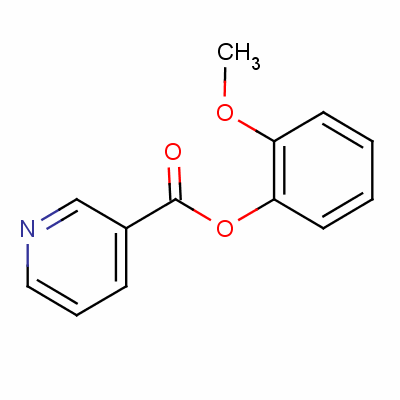 煙酸愈創(chuàng)木酯結(jié)構(gòu)式_15057-98-4結(jié)構(gòu)式