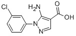 5-Amino-1-(3-chloro-phenyl)-1h-pyrazole-4-carboxylic acid Structure,15070-84-5Structure