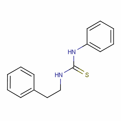 1-(Beta-phenethyl)-3-phenyl-2-thiourea Structure,15093-42-2Structure