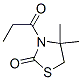 2-Thiazolidinone, 4,4-dimethyl-3-(1-oxopropyl)- Structure,150968-16-4Structure