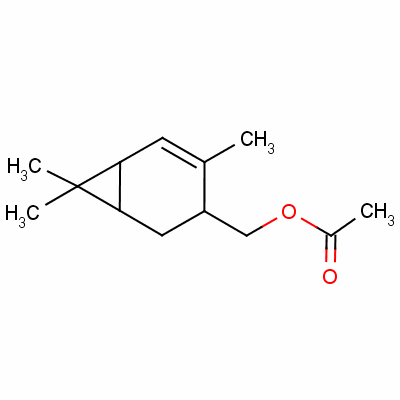 4,7,7-Trimethylbicyclo[4.1.0]hept-4-en-3-ylmethyl acetate Structure,15103-33-0Structure