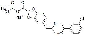 5-[(2R)-2-([(2r)-2-(3-氯苯基)-2-羥基乙基]氨基)丙基]-1,3-苯并二氧代-2,2-二羧酸二鈉結(jié)構(gòu)式_151126-84-0結(jié)構(gòu)式