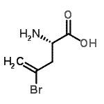 L-2-氨基-4-溴-4-戊烯酸結(jié)構(gòu)式_151144-96-6結(jié)構(gòu)式