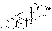 (9B,11b,16a)-9,11-epoxy-21-hydroxy-16-methylpregna-1,4-diene-3,20-dione Structure,151265-33-7Structure