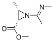 2-Aziridinecarboxylicacid,3-methyl-1-[1-(methylimino)ethyl]-,methylester,cis-(9ci) Structure,151267-23-1Structure