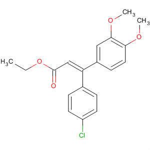 (E)-ethyl 3-(4-chlorophenyl)-3-(3,4-dimethoxyphenyl)acrylate Structure,151664-92-5Structure