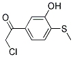 Ethanone, 2-chloro-1-[3-hydroxy-4-(methylthio)phenyl]-(9ci) Structure,151792-80-2Structure