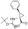 (1S,2R)-N-BOC-1-氨基-2-苯基環(huán)丙烷羧酸結(jié)構(gòu)式_151910-11-1結(jié)構(gòu)式