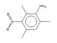 2,4,6-三甲基-3-硝基苯胺結(jié)構(gòu)式_1521-60-4結(jié)構(gòu)式