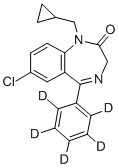 7-Chloro-1-(Cyclopropylmethyl)-1,3-Dihydro-5-(Phenyl-D5)-2H-1,4-Benzodiazepin-2-One Structure,152477-89-9Structure