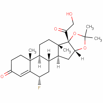 6-Alpha-fluoro-21-hydroxy-16alpha,17alpha-isopropylidenedioxypregn-4-ene-3,20-dione Structure,1526-01-8Structure