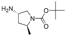 1-Pyrrolidinecarboxylic acid, 4-amino-2-methyl-, 1,1-dimethylethyl ester, (2s-trans)- (9ci) Structure,152673-32-0Structure