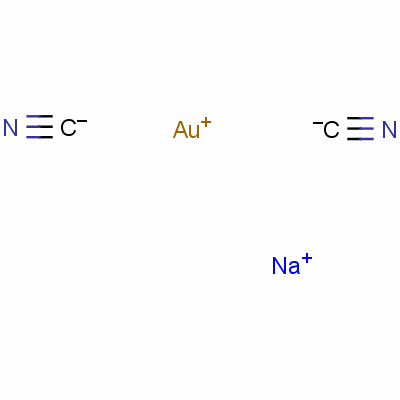 Gold(i) sodium cyanide Structure,15280-09-8Structure