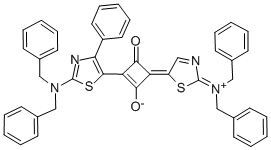 (4E)-2-[2-(二芐基氨基)-4-苯基-1,3-噻唑-5-基]-4-[2-(二芐基亞氨基)-1,3-噻唑-5(2H)-亞基]-3-氧代-1-環(huán)丁烯-1-醇結(jié)構(gòu)式_153119-17-6結(jié)構(gòu)式