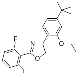 4-(4-(Tert-butyl)-2-ethoxyphenyl)-2-(2,6-difluorophenyl)-4,5-dihydrooxazole Structure,153233-91-1Structure