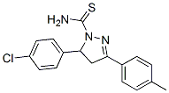 5-(4-Chlorophenyl)-3-p-tolyl-4,5-dihydro-1H-pyrazole-1-carbothioamide Structure,153332-10-6Structure