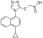 Lesinurad impurity b Structure,1533519-93-5Structure