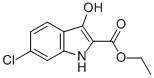 6-Chloro-3-hydroxy-1h-indole-2-carboxylicacidethylester Structure,153501-26-9Structure