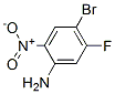 Benzenamine, 4-bromo-5-fluoro-2-nitro- Structure,153505-36-3Structure