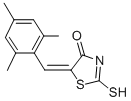 (5E)-2-Mercapto-5-(mesitylmethylene)-1,3-thiazol-4(5H)-one Structure,153567-97-6Structure