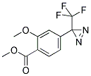 Methyl 2-methoxy-4-[3-(trifluoromethyl)-3H-diaziren-3-yl]benzoate Structure,154187-50-5Structure