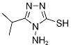 (9ci)-4-氨基-2,4-二氫-5-(1-甲基乙基)-3H-1,2,4-噻唑-3-硫酮結(jié)構(gòu)式_154200-56-3結(jié)構(gòu)式