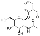 N-((2s,3r,4r,5s,6r)-2-(2-formylphenoxy)-4,5-dihydroxy-6-(hydroxymethyl)tetrahydro-2h-pyran-3-yl)acetamide Structure,15430-78-1Structure