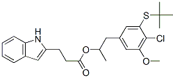 3-[(1,1-二甲基乙基)硫代]-5-甲氧基-alpha,alpha-二甲基-1H-吲哚-2-丙酸甲酯結構式_154325-76-5結構式