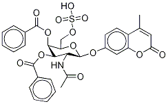 4-甲基傘形酮2-乙酰氨基-2-脫氧-3,4-二-O-苯甲?；?beta-D-吡喃半乳糖苷6-硫酸鹽結(jié)構(gòu)式_154639-33-5結(jié)構(gòu)式