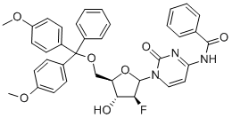 N-(1-((2r,3s,4r,5r)-5-((bis(4-methoxyphenyl)(phenyl)methoxy)methyl)-3-fluoro-4-hydroxytetrahydrofuran-2-yl)-2-oxo-1,2-dihydropyrimidin-4-yl)benzamide Structure,154771-33-2Structure