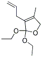 (9ci)-2,2-二乙氧基-2,5-二氫-4-甲基-3-(2-丙烯基)-呋喃結(jié)構(gòu)式_155108-42-2結(jié)構(gòu)式