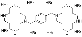 1,1-[1,4-Phenylenebis(methylene)]bis[ 1,4,8,11-tetraazacyclotetradecane] octahydrobromide dihydrate Structure,155148-32-6Structure