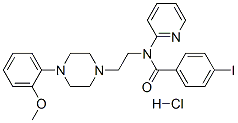 Benzamide, 4-iodo-N-[2-[4-(2-methoxyphenyl)-1-piperazinyl]ethyl]-N-2-pyridinyl- Structure,155204-23-2Structure