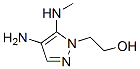 1H-pyrazole-1-ethanol, 4-amino-5-(methylamino)- Structure,155601-26-6Structure