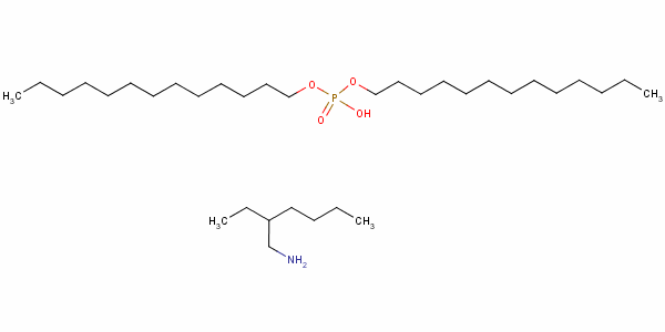 (2-Ethylhexyl)ammonium ditridecyl phosphate Structure,15567-28-9Structure