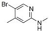 5-Bromo-2-methylamino-4-picoline Structure,155789-99-4Structure