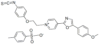 1-[2-(4-異硫氰基苯氧基)乙基]-4-[5-(4-甲氧基苯基)-2-噁唑]吡啶甲苯磺酸鹽結(jié)構(gòu)式_155862-93-4結(jié)構(gòu)式