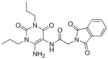 n-(6-氨基-1,2,3,4-四氫-2,4-二氧代-1,3-二丙基-5-嘧啶)-1,3-二氫-1,3-二氧代-2H-異吲哚-2-乙酰胺結(jié)構(gòu)式_155930-19-1結(jié)構(gòu)式