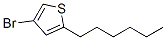 4-Bromo-2-hexylthiophene Structure,155954-63-5Structure