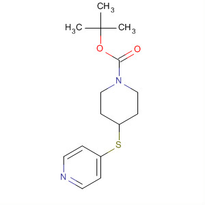 4-(Pyridin-4-ylsulfanyl)-piperidine-1-carboxylic acid tert-butyl ester Structure,155967-58-1Structure