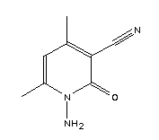 1-Amino-4,6-dimethyl-2-oxo-1,2-dihydropyridine-3-carbonitrile Structure,1562-12-5Structure